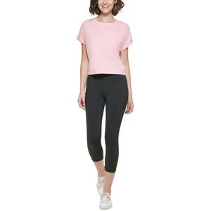 Calvin Klein Performance Bungee-Hem Pocket‎ Cotton T-Shirt Pink Size XL